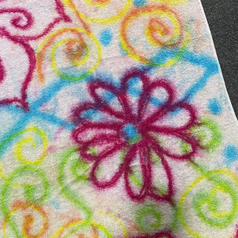 **Custom Tie -Dye Flowers Printed Cotton Towel